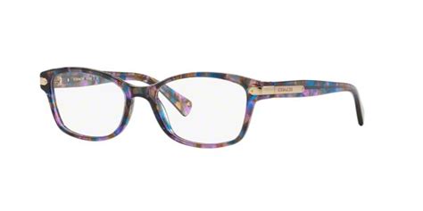 Hc6065 Shop Coach Pinkpurple Rectangle Eyeglasses At Lenscrafters