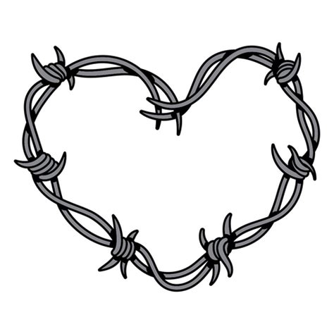 Heart Barbed Wire Png Transparent Svg Vector Png Clear Background