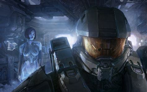 Concept Art Halo 4 Gameinformer Cover 2d Digital Concept Art Sci