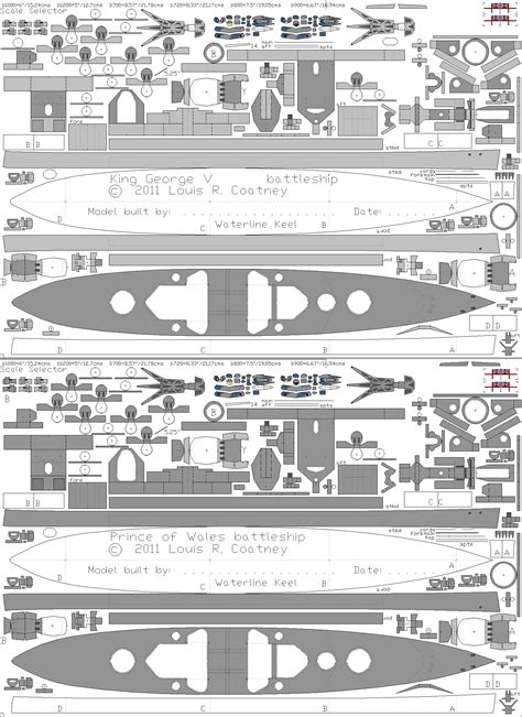 Free Cardstock Paper Model World War 2ii Warships