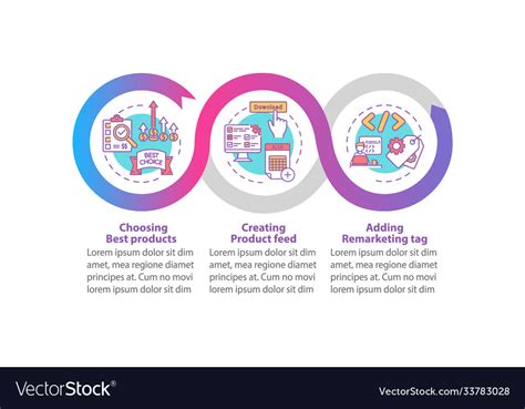 Product Promotion Infographic Template Royalty Free Vector