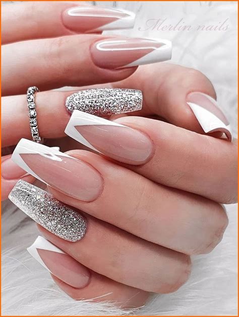 Stunning V French Tip Nails Designs Cute Manicure White Tip Acrylic Nails French Tip Nail