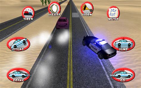 Police Car Race And Chase Toy Car Game For Toddlers And Kids With Siren