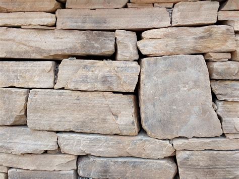 Dry Stack Sandstone Wall Texture Picture Free Photograph Photos Public Domain