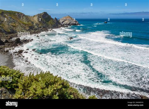 The Pacific Coast And Ocean At Big Sur Region California Landscape