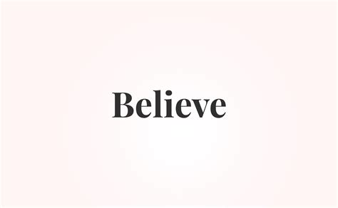 Believe Wallpaper