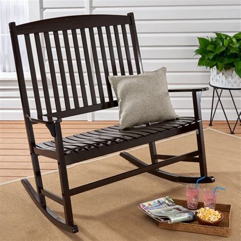Great Mainstays Outdoor Rocking Chair Black Baby Online India