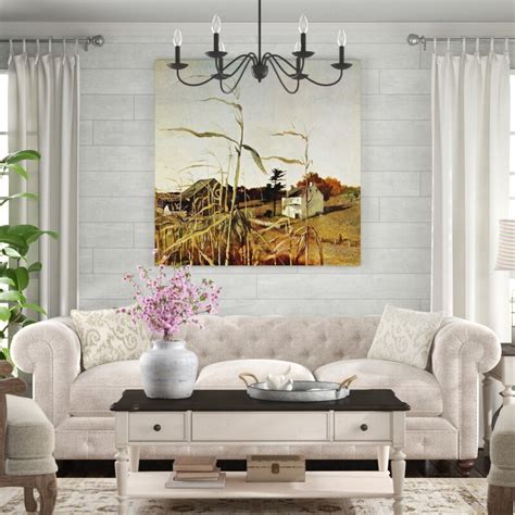Charlton Home® Autumn Cornfield On Canvas By Andrew Wyeth Painting