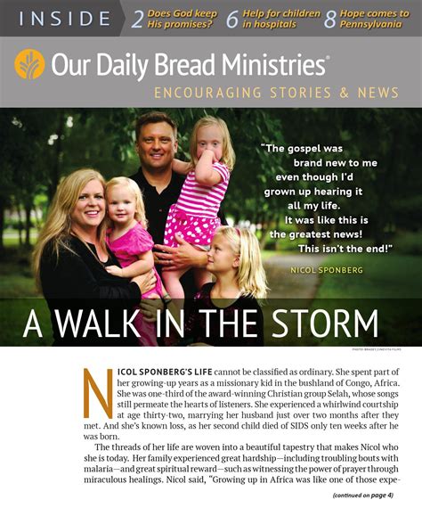 Our Daily Bread Ministries Newsletter By Our Daily Bread Ministries Issuu