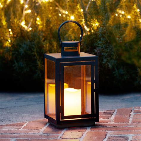 Buy outside lantern lights and get the best deals at the lowest prices on ebay! Black Metal Battery Operated Outdoor LED Flameless Flicker ...