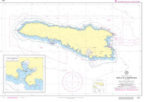 Isola Di Lampedusa Aa Vv Carta Nautica Mare Di Carta