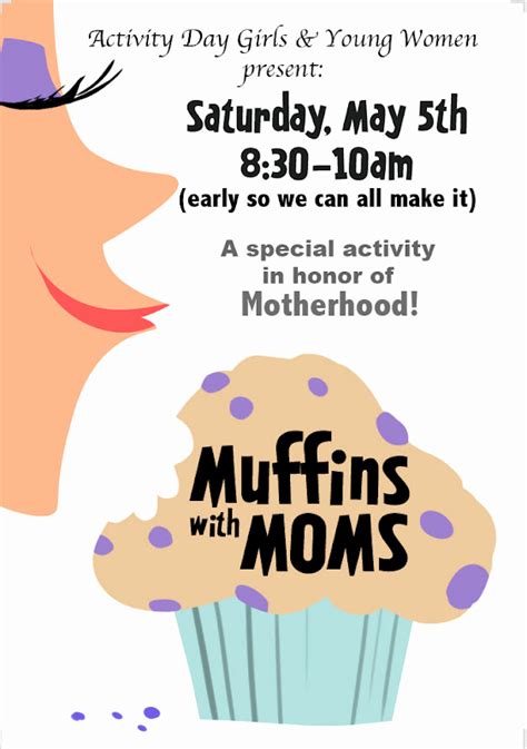 Muffins With Mom Invitation Collegio Sanlorenzo Template
