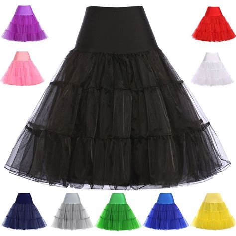 Petticoat Underskirt Grace Karin 7 Colors Women Retro Vintage Dress