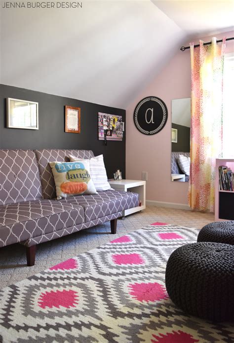 Buy or diy plugin sconces. Pink + Charcoal Bedroom Makeover - Jenna Burger Design LLC