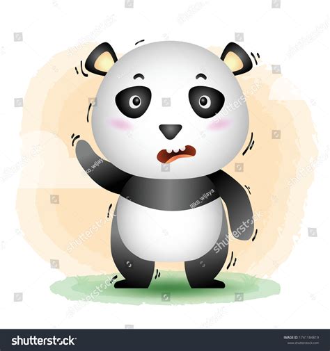 Cute Panda Childrens Style Cute Cartoon Stock Vector Royalty Free