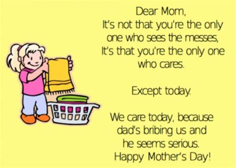 Send cute funny happy mothers day wishes, mothers day messages for your friends, friends mother. 17