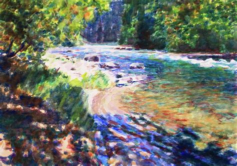 North Umpqua River Painting By Mark Spruill Fine Art America