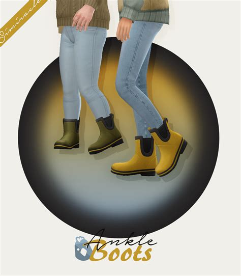 Ankle Boots From Simiracle Sims 4 Downloads