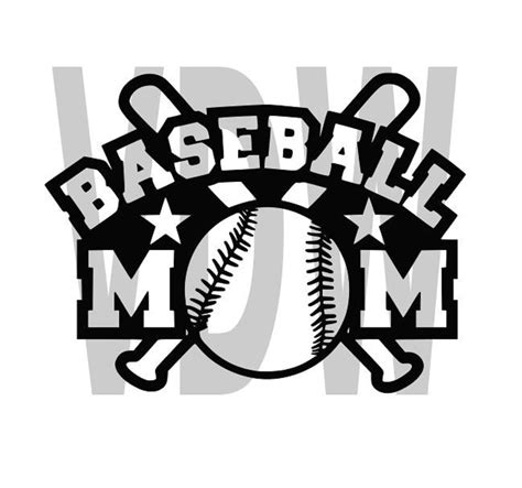 Baseball Mom Baseball Mom Baseball SVG by Vinyldecalsworld on Etsy