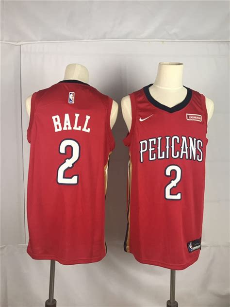 Nike chicago bulls authentic michael jordan jersey. Pelicans 2 Lonzo Ball Red Nike Swingman Jersey