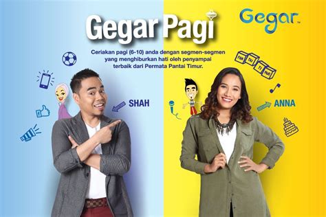 In gegar fm has a so many popular rj like as nasa, suzana, nazz, rezlynn, zura, nadira and azaari. GEGAR | Permata Pantai Timur