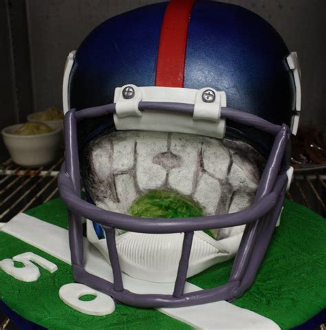 Helmet Cake Done With Fondant Cool Helmet Cake Creative Desserts Cupcake Cakes