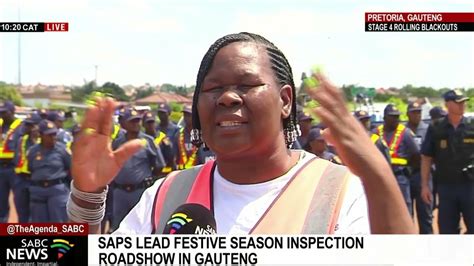 Saps Lead Festive Season Inspection Roadshow In Gauteng Youtube