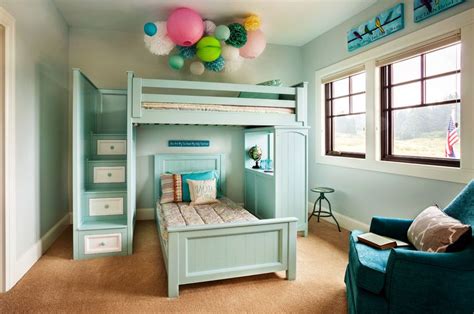 White bunk bed with navy bedding. 20 Cool Bunk Beds That Offer Us The Gift Of Style