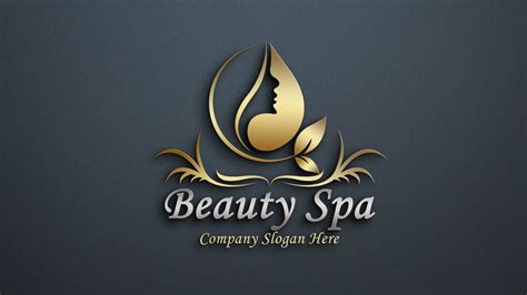 Free Beauty Spa Logo Design PSD GraphicsFamily