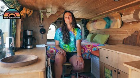 Solo Female Van Life At 23 Diy Campervan Built During Quarantine Youtube