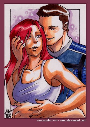 Psc Kaidan And Shepard By Aimo On Deviantart