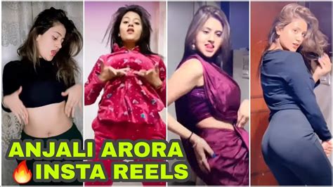 Anjali Arora Hottest Instagram Reels Kacha Badam Oo Antava Lockup Youtube