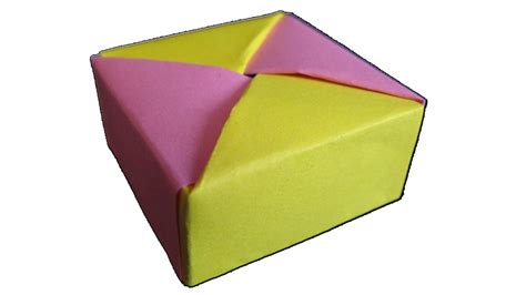 How To Make Origami Box With Lid Origami Wonderhowto