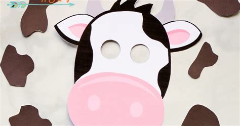 Free Printable Cow Mask And Spots I Should Be Mopping The Floor