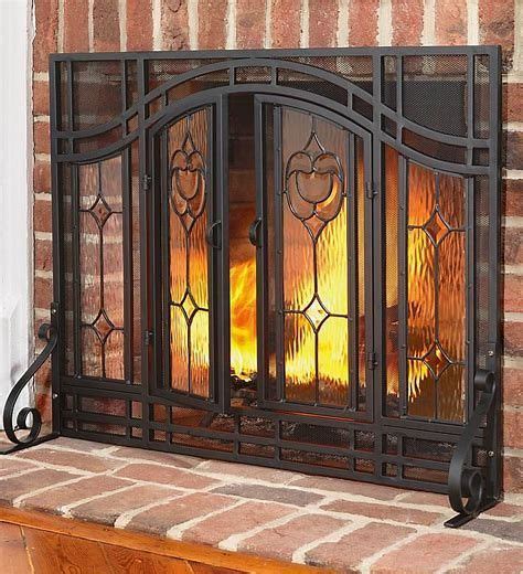 60 Best Fireplace Screens Ideas To Buy Enjoy Your Time Fireplace Screens With Doors Glass