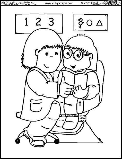 Special thanks to the eye didn't know that! Eye Doctor Coloring Page - Coloring Home
