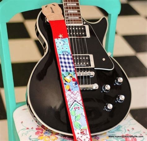 Coin guitar pick with birth year. Diy Vintage Flour Sack Guitar Strap · How To Make A Guitar ...