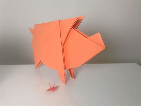 Pig Origami Original Creation Paper Lamp Origami Crafts