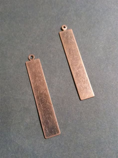 Metal Stamping Blanks Antiqued Copper Blank Charms Pendants