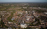Redditch town centre Worcestershire from the air | aerial photographs ...