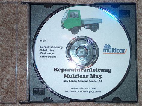 Der multicar 25, kurz auch als m 25 bezeichnet, ist ein leichter lastkraftwagen aus der deutschen demokratischen republik. Reparatur- u Betriebsanleitung,Ersatzteilkatalog f ...