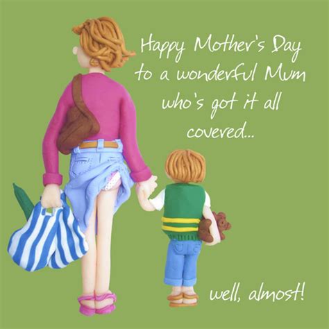 Happy Mothers Day Humour Greeting Card Mothers Day Greeting Cards Unique Greeting Cards