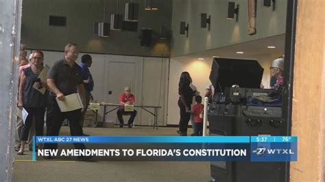 Multiple Amendments Get Approved To Floridas Constitution