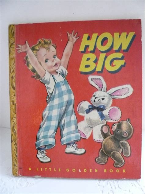 Vintage Little Golden Book How Big With Story And Pictures By