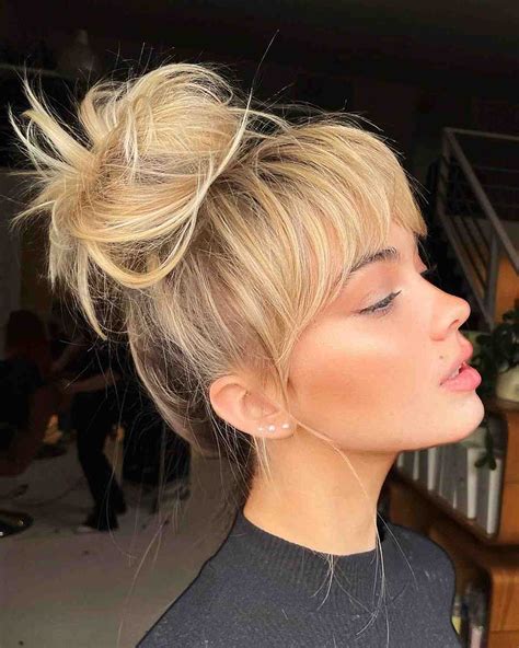 Details More Than 154 Messy Updo Hairstyles With Bangs Vn