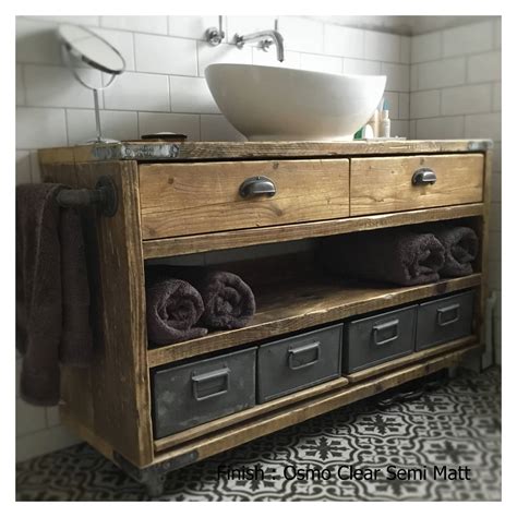 Dulwich Industrial Bathroom Wash Standwooden Bathroom Vanity Etsy