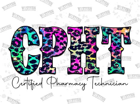 Certified Pharmacy Technician Cpht Png Sublimation Design Colorful