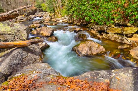 Free Images North Carolina Forest Slow Aperture Boulders Green