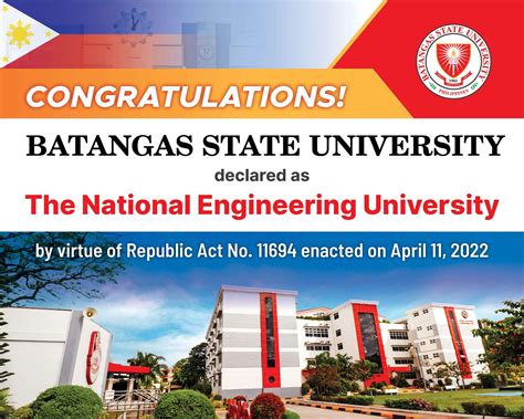 Batangas State University Declared As The Philippines National