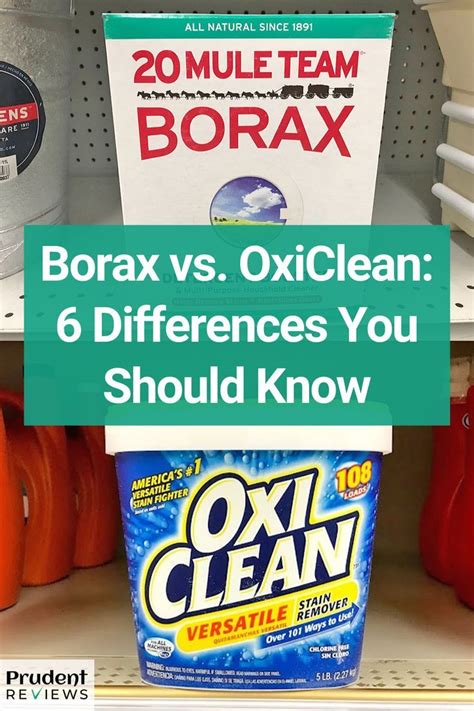 Borax Vs Oxiclean Whats The Difference Oxiclean Borax Best